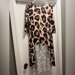Nuggles High Low Cheetah Top